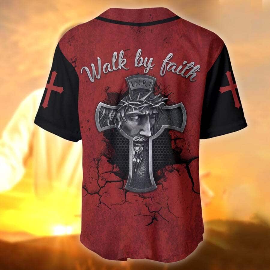 Christian Baseball Jersey Walk By Faith Religious Gift For Believers Christian Baseball Jersey Walk By Faith Religious Gift For Believers