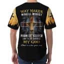 Way Maker Promise Keeper Light In The Darkness Lion Jesus Christian Cross Baseball Jersey