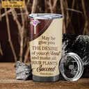 Personalized Bible Verse May He Give You The Desire Of Your Heart Christian Religious Tumbler