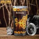 Personalized Christian Bible Verse Tumbler We Love Because He First Loved Us