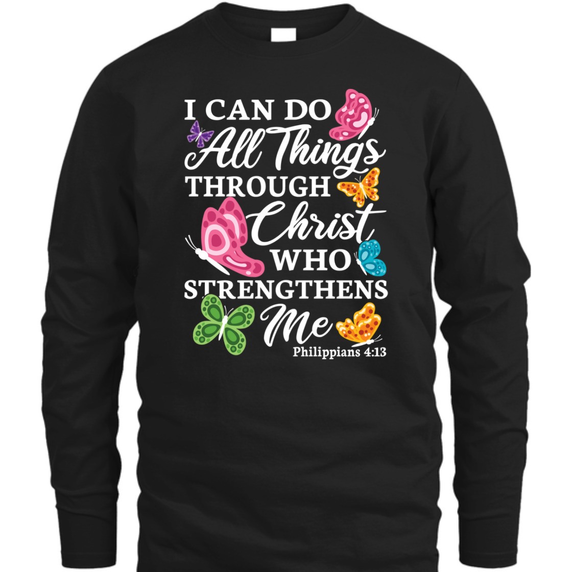 Christian Bible Verse T-Shirt I Can Do All Things Through Christ Philippians 4:13 For Believers Christian Bible Verse T-Shirt I Can Do All Things Through Christ Philippians 4:13 For Believers