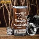 Personalized Tumbler I Am A Child Of God Christian Religious Gift