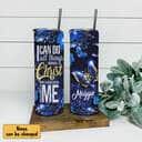 Personalized Skinny Tumbler I Can Do All Thing Through Christ Christian Bible Verse Gift Personalized Skinny Tumbler I Can Do All Thing Through Christ Christian Bible Verse Gift
