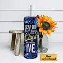Personalized Skinny Tumbler I Can Do All Thing Through Christ Christian Bible Verse Gift