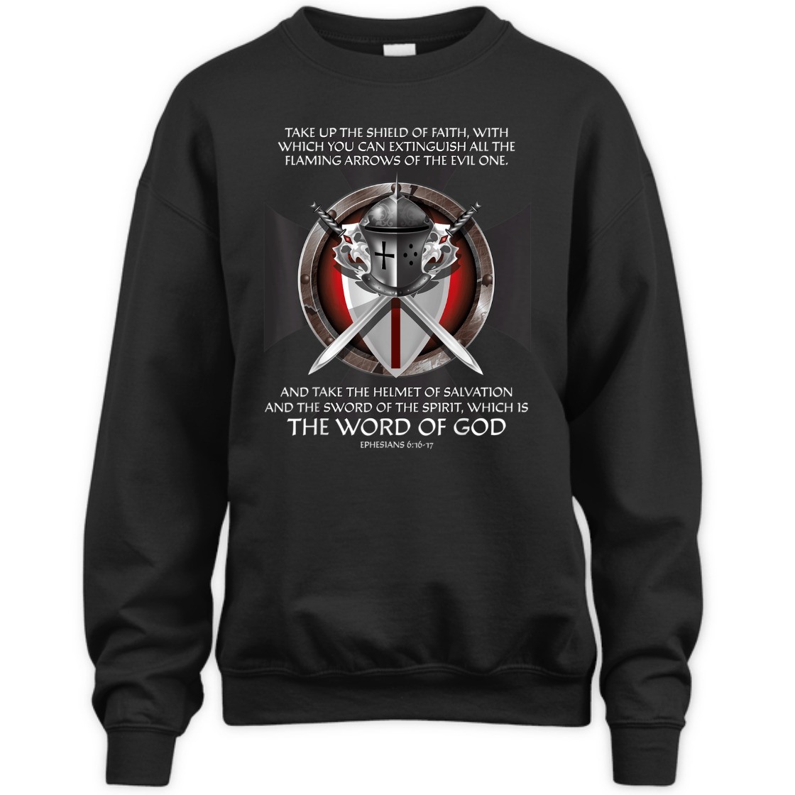 Armor Of God Ephesians 6:16-17 T-Shirt Christian Bible Religious Gift Armor Of God Ephesians 6:16-17 T-Shirt Christian Bible Religious Gift