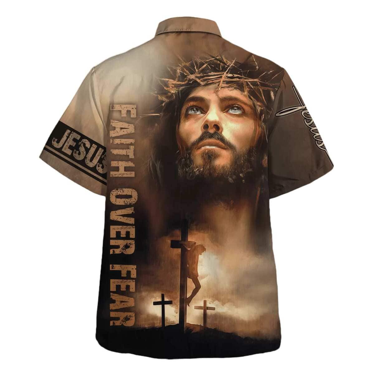 Bible Verse Jesus Cross Faith Over Fears Christian Hawaiian Shirt Bible Verse Jesus Cross Faith Over Fears Christian Hawaiian Shirt