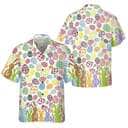 Rabbits And Easter Eggs Seamless Pattern Christian Easter Day Hawaiian Shirt