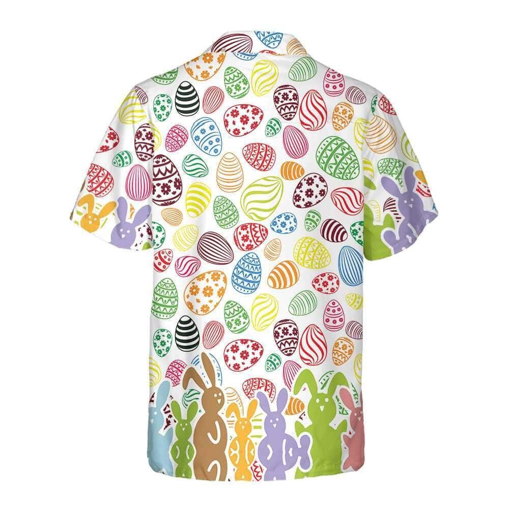 Rabbits And Easter Eggs Seamless Pattern Christian Easter Day Hawaiian Shirt Rabbits And Easter Eggs Seamless Pattern Christian Easter Day Hawaiian Shirt