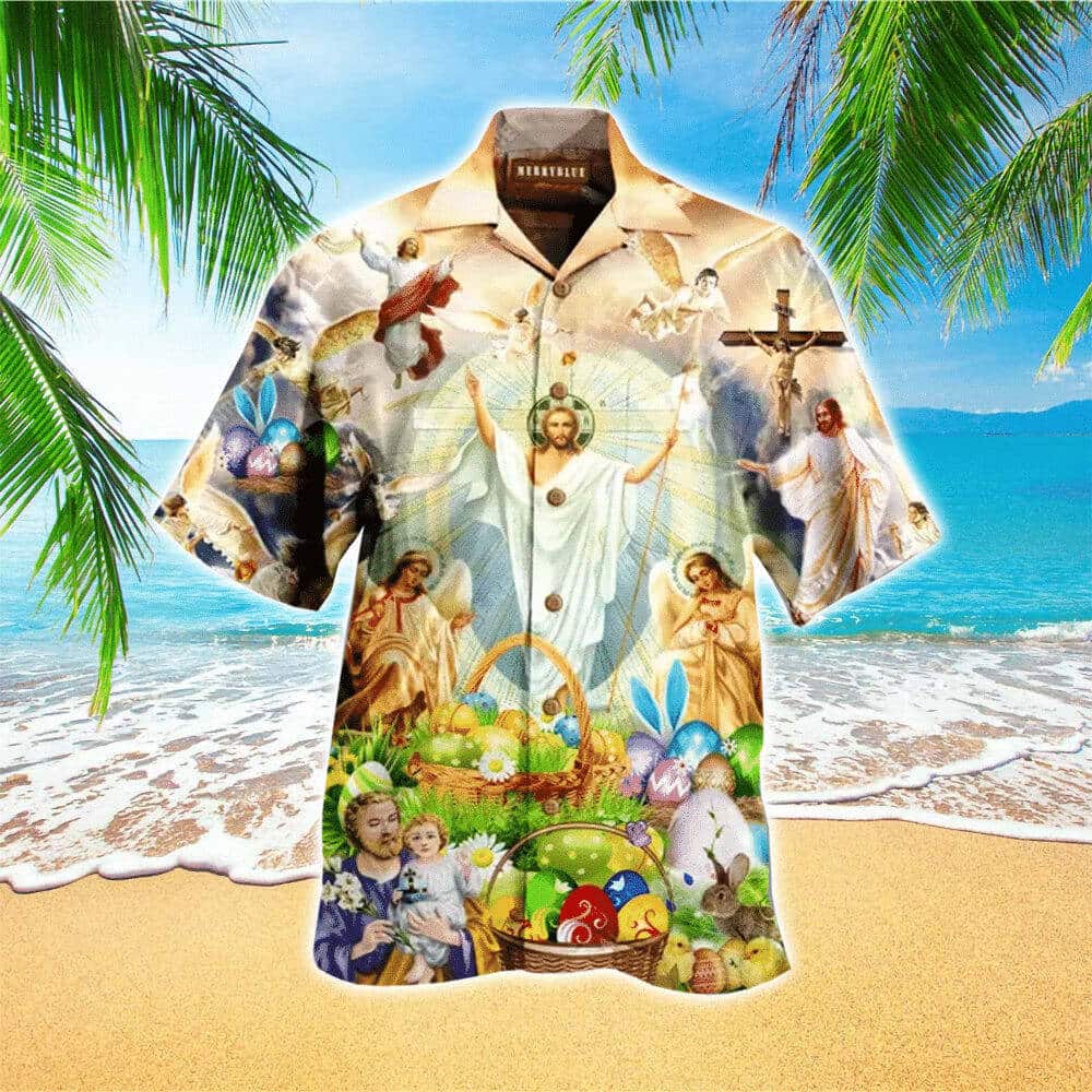 Easter Day Jesus Christian Hawaiian Shirt He Is Risen Easter Day Jesus Christian Hawaiian Shirt He Is Risen
