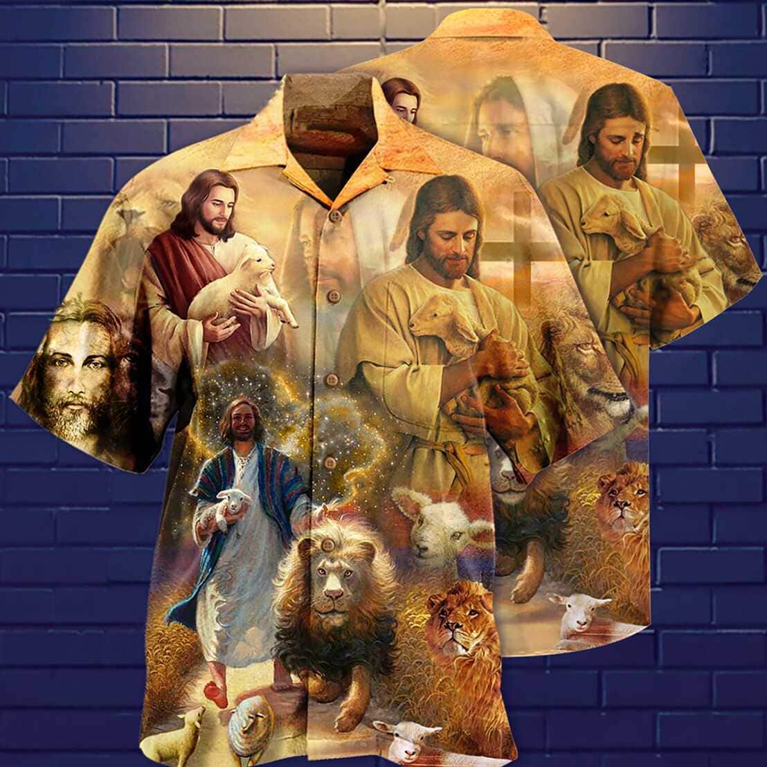 Jesus Saves Animals And Loves Animals Christian Hawaiian Shirt Jesus Saves Animals And Loves Animals Christian Hawaiian Shirt