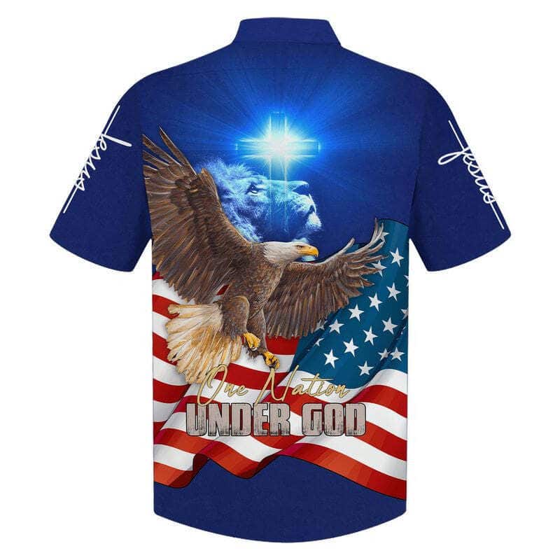 Eagle American One Nation Under God 4th Of July Best Christian Hawaiian Shirt Eagle American One Nation Under God 4th Of July Best Christian Hawaiian Shirt