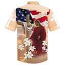 Cross With Lilies Jesus Is My Savior Best Christian Hawaiian Shirt Cross With Lilies Jesus Is My Savior Best Christian Hawaiian Shirt