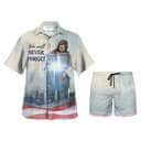 We Will Never Forget Jesus Cross Christian Religious Hawaiian Shirt We Will Never Forget Jesus Cross Christian Religious Hawaiian Shirt