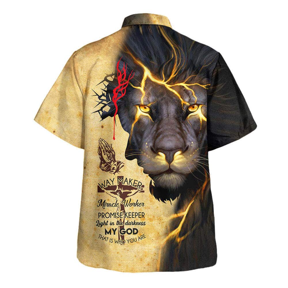 Way Maker Miracle Worker Promise Keeper Bible Verse Light In The Darkness My God That Is Who You Are Lion Christian Religious Hawaiian Shirt Way Maker Miracle Worker Promise Keeper Bible Verse Light In The Darkness My God That Is Who You Are Lion Christian Religious Hawaiian Shirt