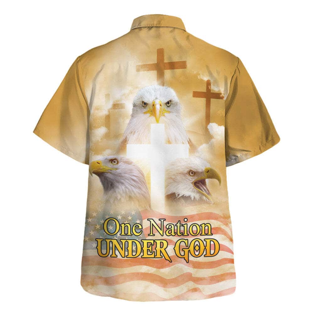 One Nation Under God Jesus Eagle 4th Of July Christian Religious Hawaiian Shirt One Nation Under God Jesus Eagle 4th Of July Christian Religious Hawaiian Shirt