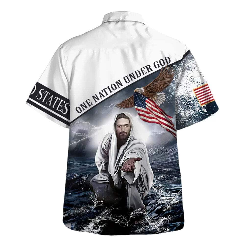 One Nation Under God 4th Of July Jesus Christ Christian Religious Hawaiian Shirt One Nation Under God 4th Of July Jesus Christ Christian Religious Hawaiian Shirt