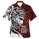 One Nation Under God Jesus Christ Independence Day Christian Religious Hawaiian Shirt