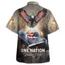 One Nation Under God Eagle With American Flag Independence Day Christian Religious Hawaiian Shirt One Nation Under God Eagle With American Flag Independence Day Christian Religious Hawaiian Shirt