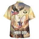 4th Of July One Nation Under God American Eagle Christian Religious Hawaiian Shirt