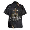 Jesus Saved My Life Cross Christian Religious Hawaiian Shirt