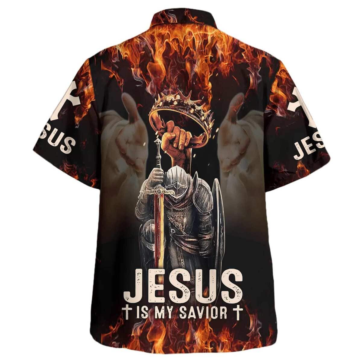 Knight Template Armor Of God Jesus Is My Savior Warrior Christian Religious Hawaiian Shirt
