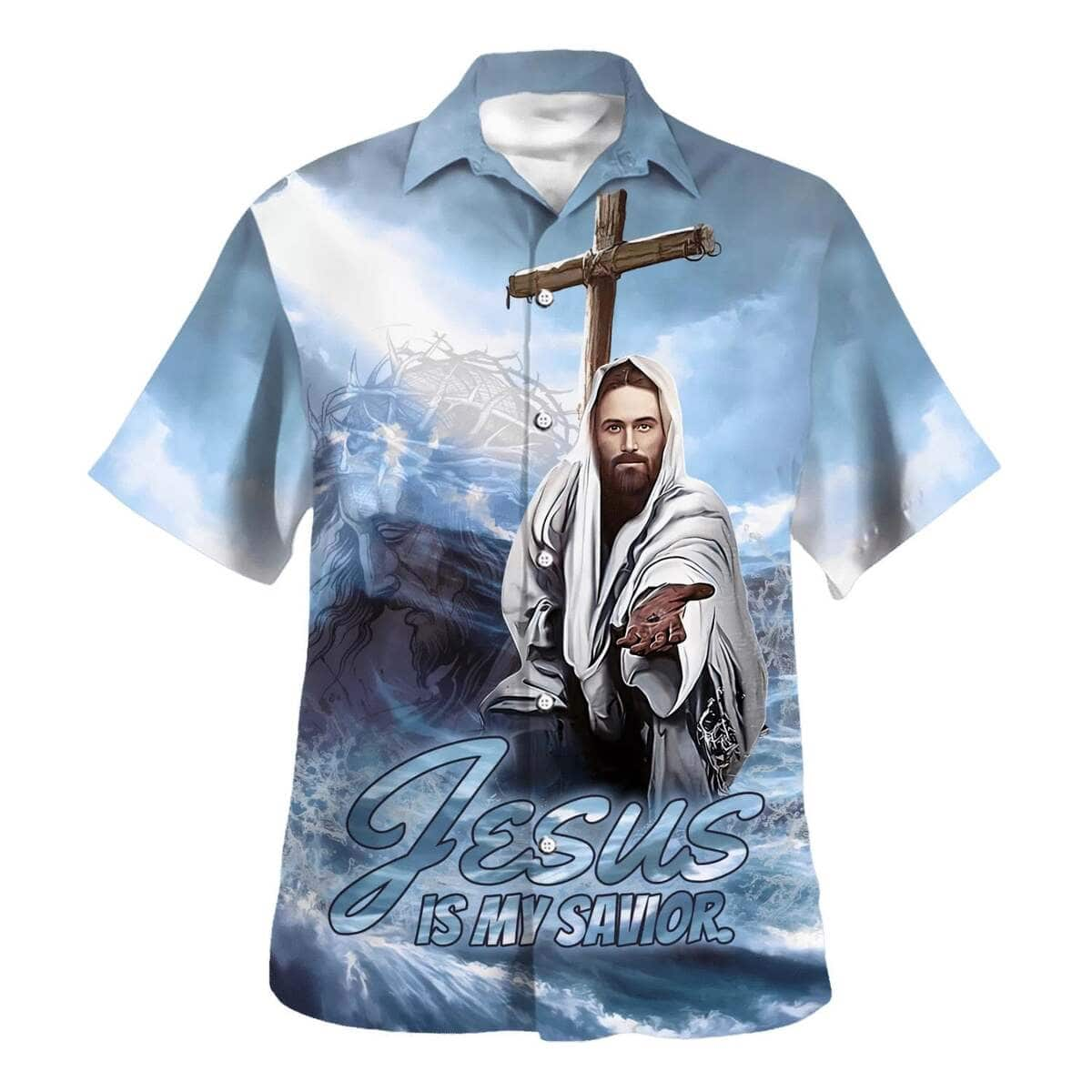 Jesus Is My Savior Reached Out Christian Religious Hawaiian Shirt