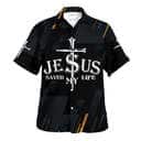 Jesus Christ Saved My Life Cross Christian Religious Hawaiian Shirt