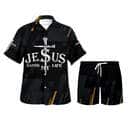 Jesus Christ Saved My Life Cross Christian Religious Hawaiian Shirt