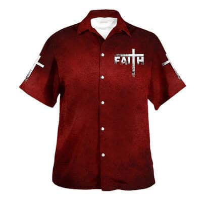 Jesus Christ Cross Faith Christian Religious Hawaiian Shirt
