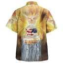 Jesus America 4th Of July One Nation Under God Christian Religious Hawaiian Shirt