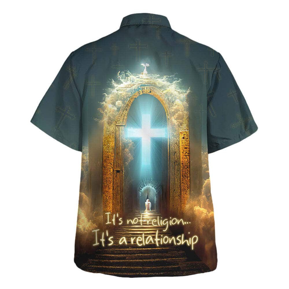 It's Not Religion It's A Relationship Christian Religious Hawaiian Shirt It's Not Religion It's A Relationship Christian Religious Hawaiian Shirt