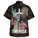 God Bless American Jesus Eagle Christian Religious Hawaiian Shirt 4th Of July Gift God Bless American Jesus Eagle Christian Religious Hawaiian Shirt 4th Of July Gift