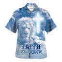 Faith Over Fear Bible Verse Jesus Lion Lamb Christian Religious Hawaiian Shirt Faith Over Fear Bible Verse Jesus Lion Lamb Christian Religious Hawaiian Shirt