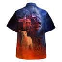 Bible Verse Faith Over Fear Sheep Christian Religious Hawaiian Shirt