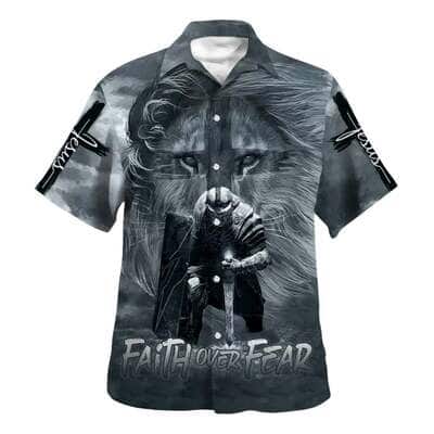 Knight And Lion Armor Of God Faith Over Fear Jesus Christian Religious Hawaiian Shirt Knight And Lion Armor Of God Faith Over Fear Jesus Christian Religious Hawaiian Shirt