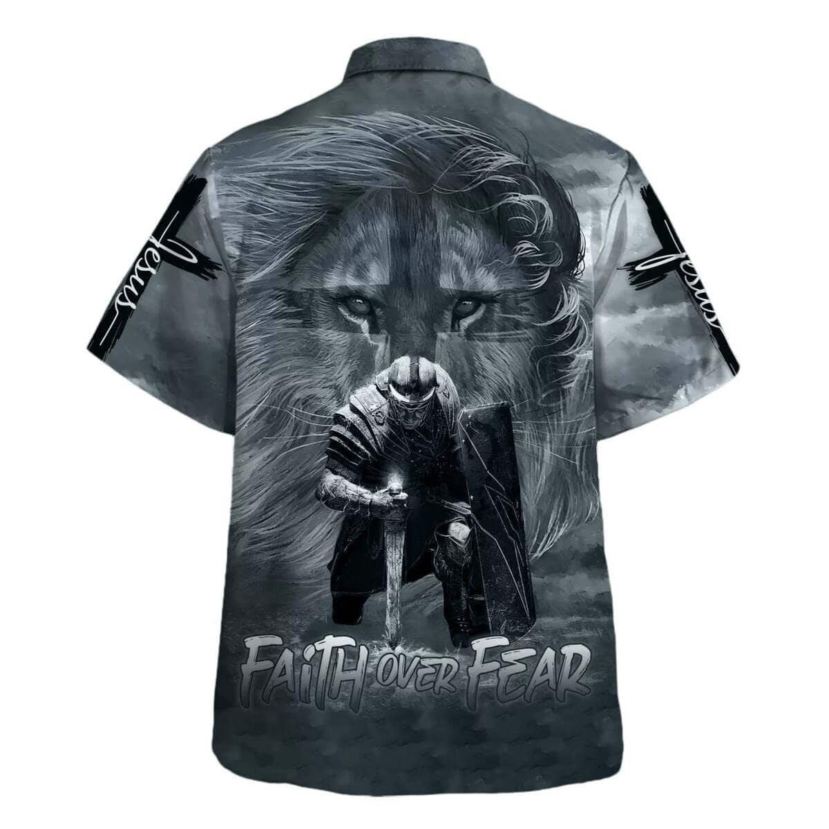 Knight And Lion Armor Of God Faith Over Fear Jesus Christian Religious Hawaiian Shirt Knight And Lion Armor Of God Faith Over Fear Jesus Christian Religious Hawaiian Shirt