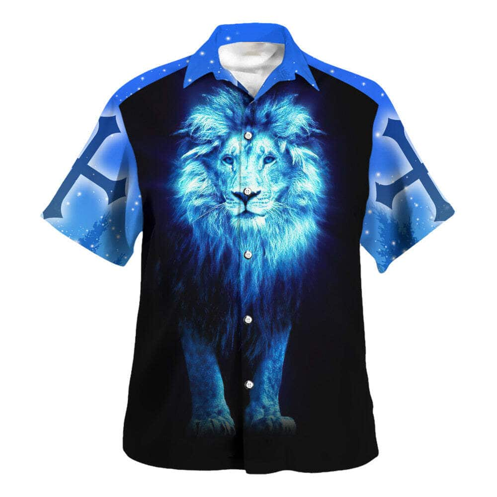 Faith Is Seeing Light Lion Christian Religious Hawaiian Shirt