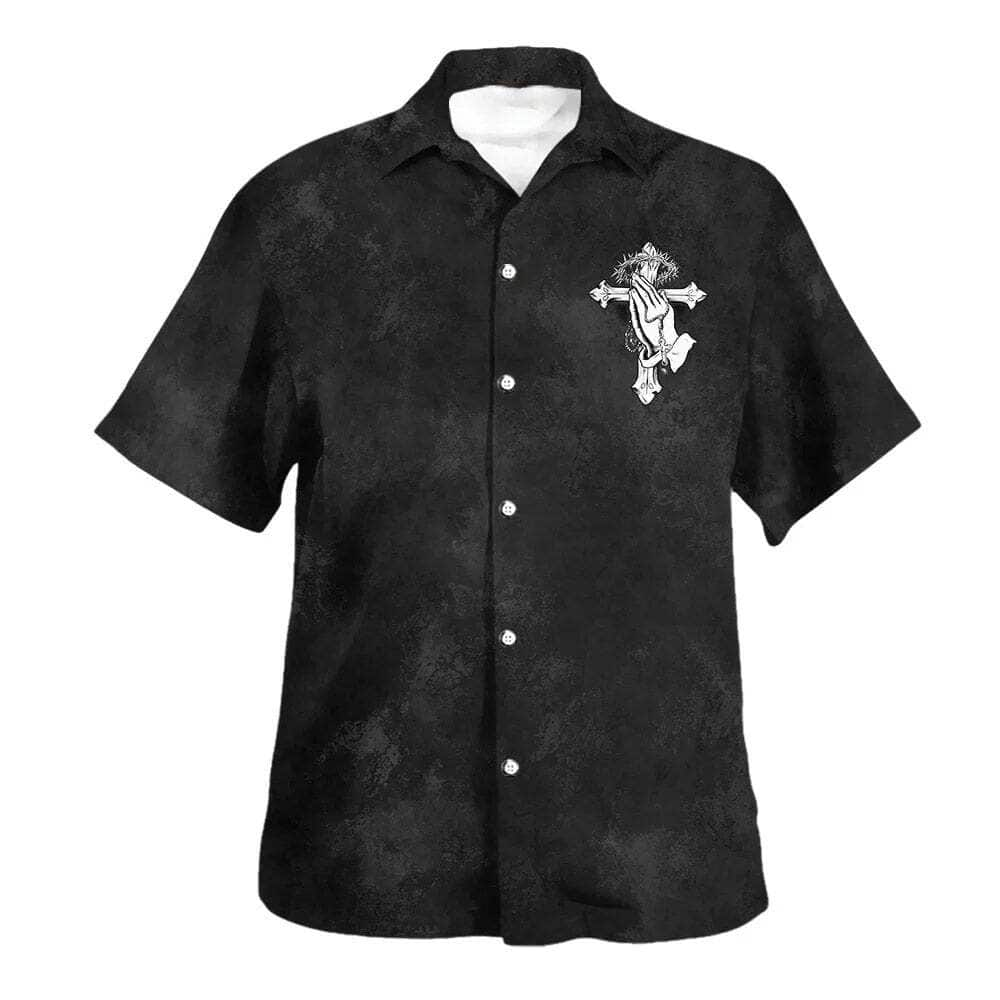 Prayer Warriors With Cross Christian Faith Summer Hawaiian Shirt