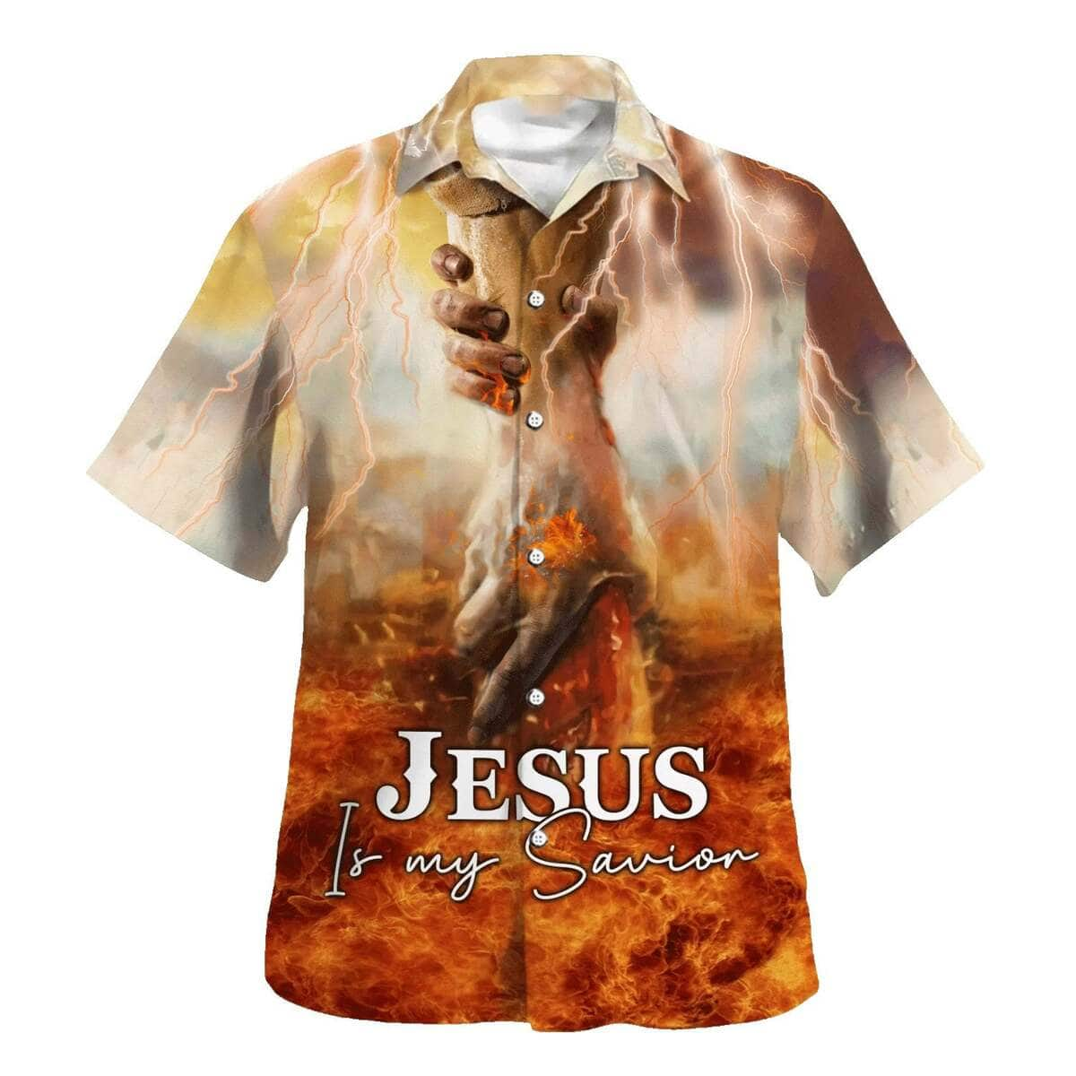 The Hand Of God Jesus Is My Savior Christian Summer Hawaiian Shirt