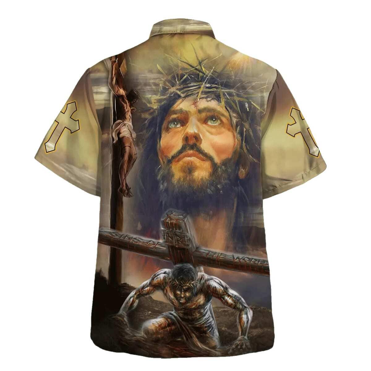 Jesus Portrait Crucifixion Of Jesus Christian Summer Hawaiian Shirt Jesus Portrait Crucifixion Of Jesus Christian Summer Hawaiian Shirt