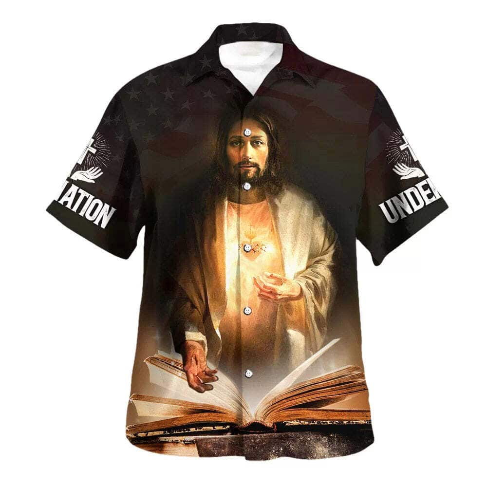 Jesus One Nation Under God Christian Summer Hawaiian Shirt