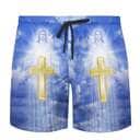 Jesus Christ Sacred Heart Pigeon Christian Summer Hawaiian Shirt