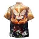 Jesus Christ Hand Hold Dove Christian Summer Hawaiian Shirt