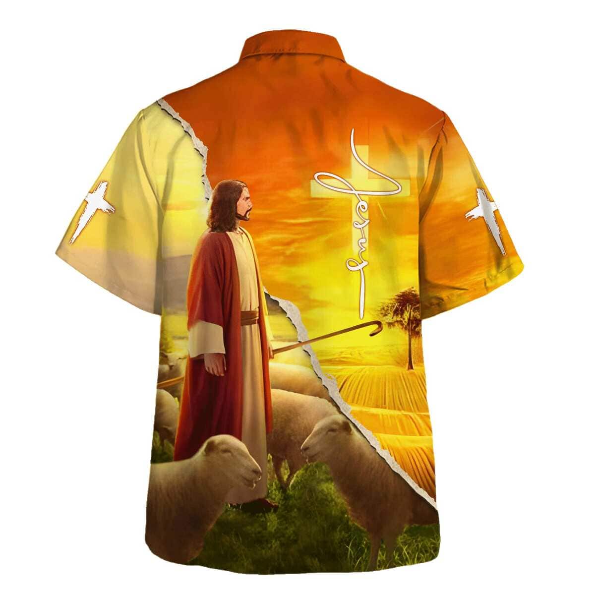 Jesus And The Lamb Christian Summer Hawaiian Shirt Jesus And The Lamb Christian Summer Hawaiian Shirt