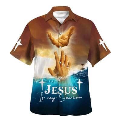 Jesus Is My Savior Take My Hand God Christian Summer Hawaiian Shirt