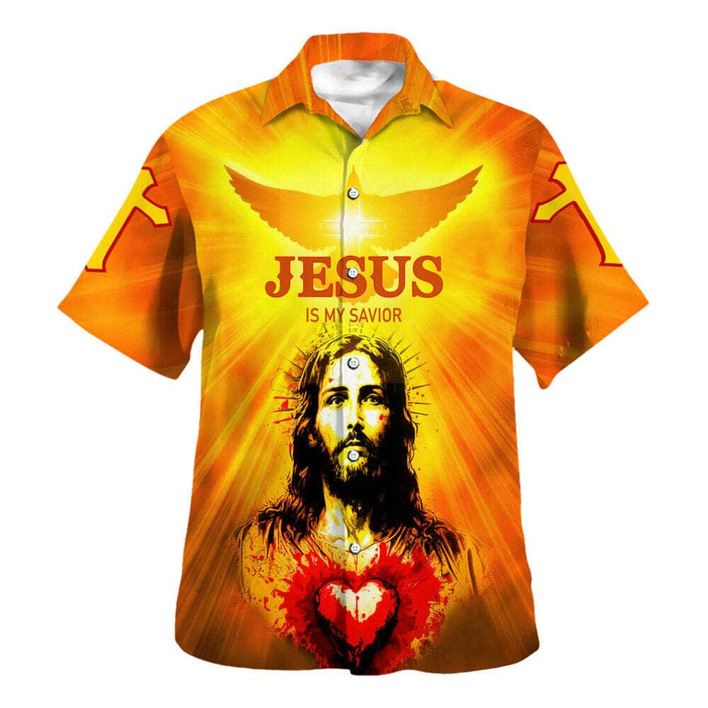 Jesus Is My Savior Christ Of The Sacred Heart Christian Hawaiian Shirt