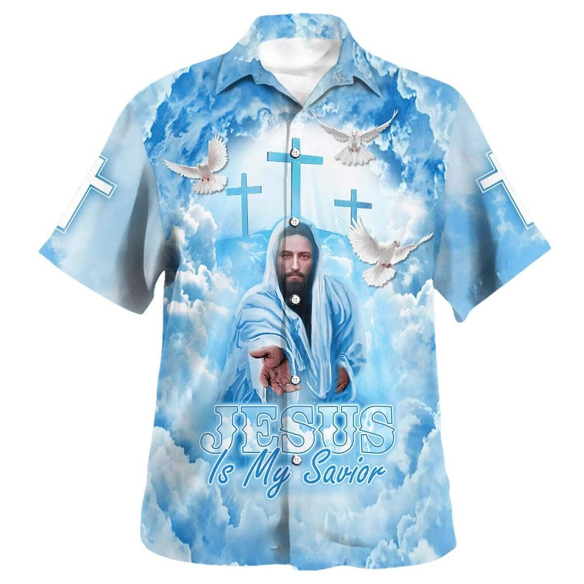 Jesus Is My Savior Hand Of God Christian Summer Hawaiian Shirt