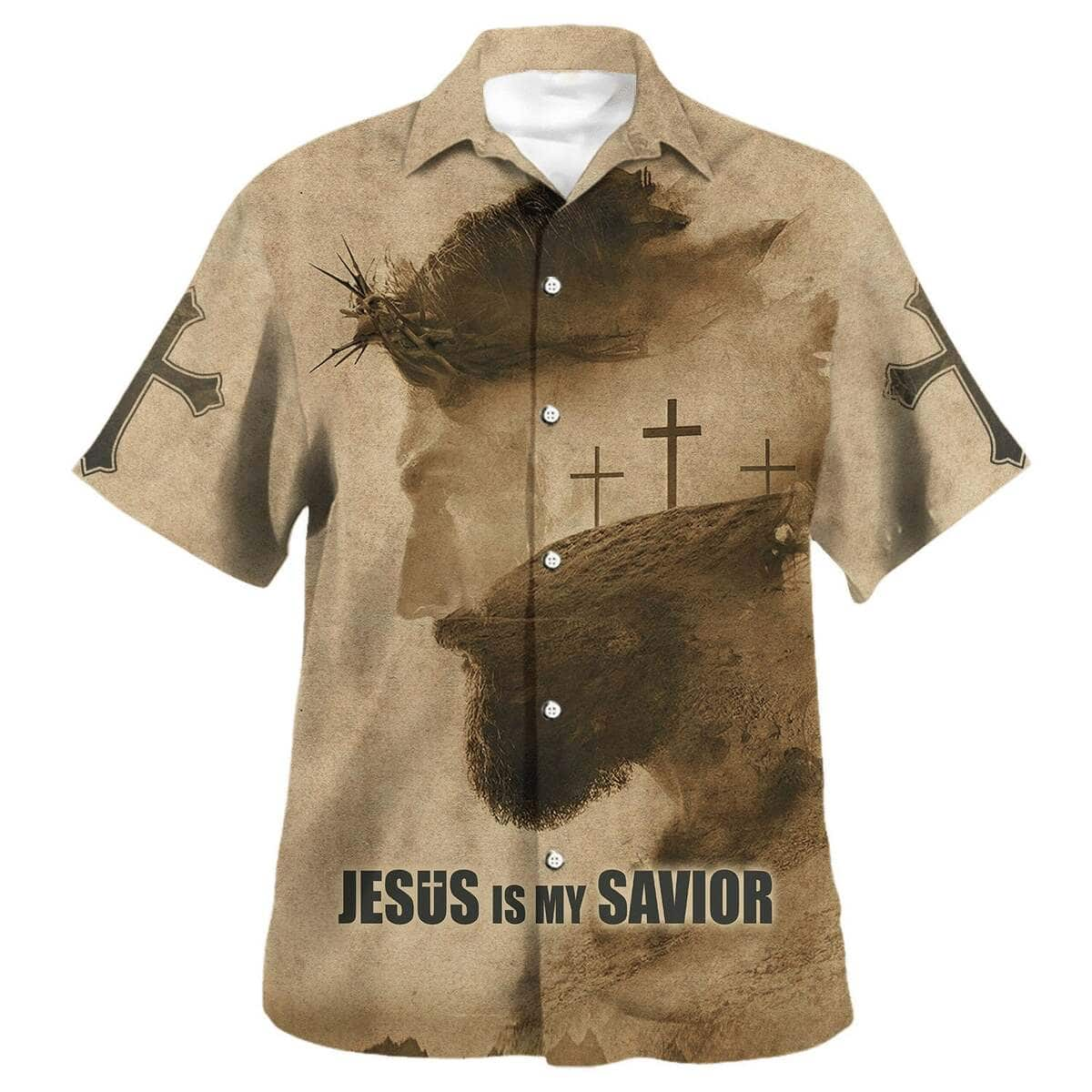 Jesus Is My Savior Cross Christian Summer Hawaiian Shirt