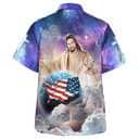 Jesus Holding Earth 4th Of July Christian Summer Hawaiian Shirt Jesus Holding Earth 4th Of July Christian Summer Hawaiian Shirt