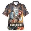 Jesus Eagle 4th Of July One Nation Under God Christian Summer Hawaiian Shirt